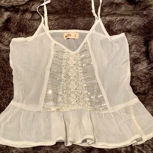 Hollister Sheer Sequin Cami